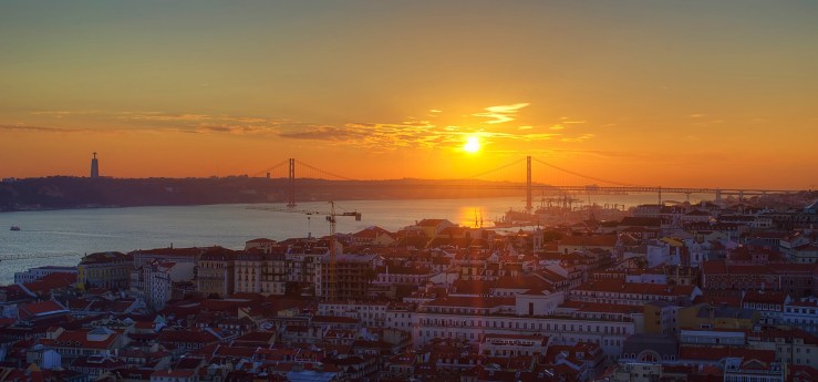 Fotografia Lisboa  Prelúdio para o pôr do sol