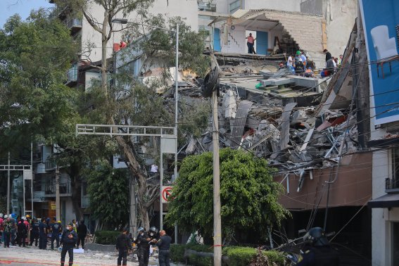 Earthquake Strikes Mexico City
